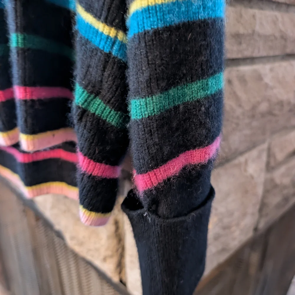 Kate Spade Party Black Textured Medium Sweater - Picture 3 of 7